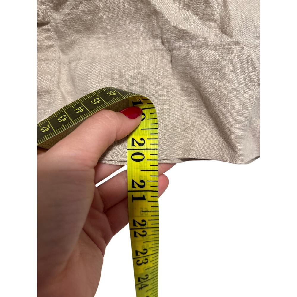 Quince Beige Linen Button Down Shirt XS - Picture 6 of 7